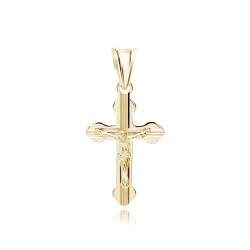 Cruciulita argint placată cu aur galben DiAmanti K0227G-DIA (Argint 925‰ 0,8 g.)